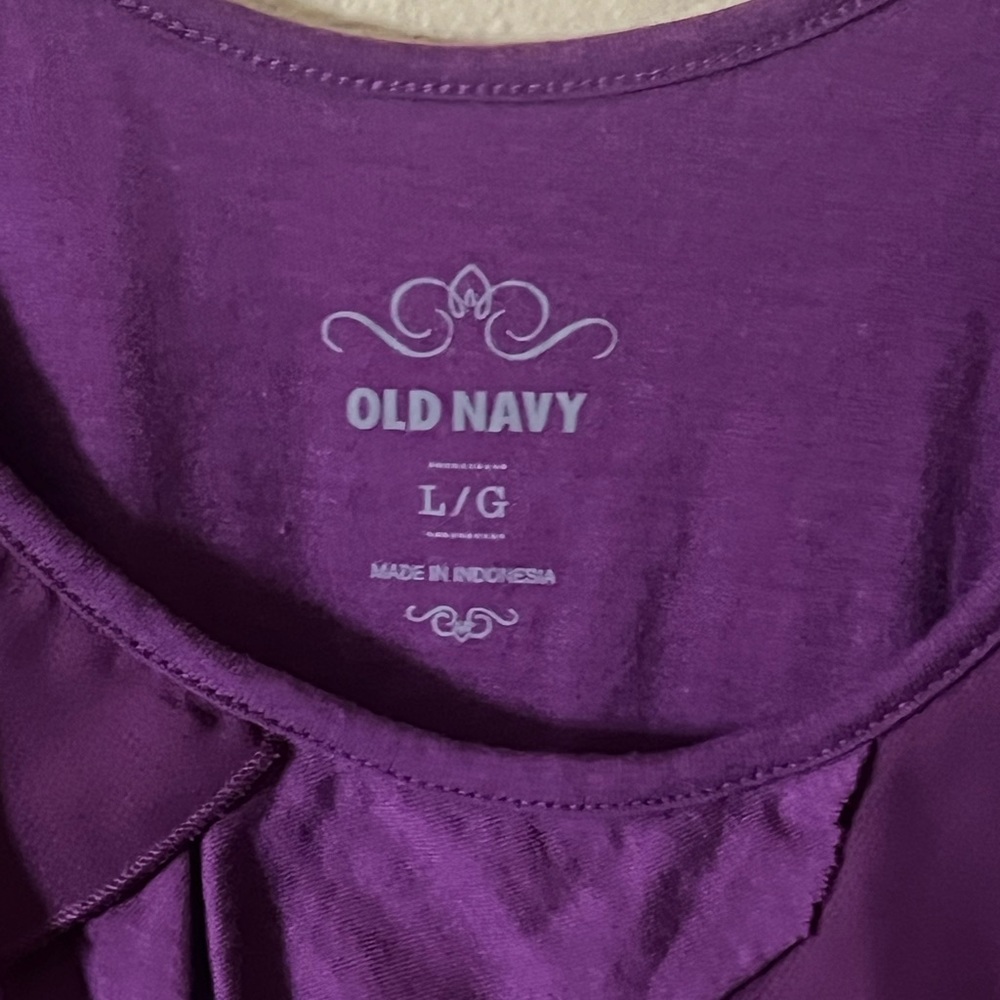 Purple Ruffle Top - Picture 2 of 3